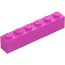 LEGO Dark Pink Brick 1 x 6 (3009 / 30611)