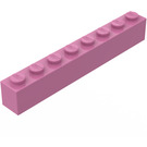 LEGO Donkerroze Steen 1 x 8 (3008)