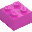 LEGO Mørk rosa Kloss 2 x 2 (3003 / 6223)