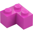 LEGO Tmavě růžová Kostka 2 x 2 Roh (2357)