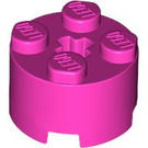 LEGO Rose foncé Brique 2 x 2 Rond (3941 / 6143)
