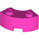 LEGO Rose foncé Brique 2 x 2 Rond Coin avec encoche de tenons et dessous renforcé (85080)