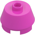 LEGO Dark Pink Brick 2 x 2 Round with Sloped Sides (98100)