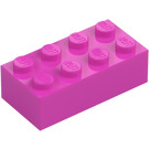 LEGO Mørk rosa Kloss 2 x 4 (3001 / 72841)