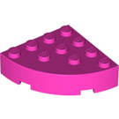 LEGO Dark Pink Brick 4 x 4 Round Corner (2577)
