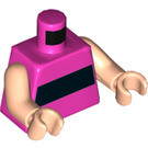 LEGO Donkerroze Buttercup Minifig Torso (973 / 76382)