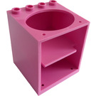 LEGO Dark Pink Cabinet 4 x 4 x 4 with Sink Hole (6197)