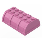 LEGO Donkerroze Chest Deksel 4 x 6 (4238 / 33341)