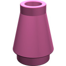 LEGO Dark Pink Cone 1 x 1 without Top Groove (4589 / 6188)