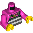 LEGO Dark Pink Criminal Minifig Torso (973 / 76382)