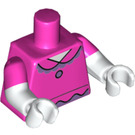 LEGO Donkerroze Daisy Duck met Dark Pink Top Minifig Torso (973 / 16360)