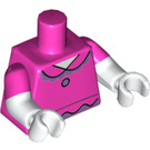 LEGO Donkerroze Daisy Eend met Dark Roze Top Minifiguur Torso (973 / 16360)