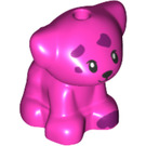 LEGO Dark Pink Dog (Sitting) with Magenta Spots (69901 / 77302)