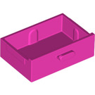 LEGO Dark Pink Drawer with Reinforcements (78124)