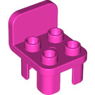 LEGO Dark Pink Duplo Chair 2 x 2 x 2 with Studs (6478 / 34277)