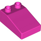 LEGO Dark Pink Duplo Slope 2 x 3 22° (35114)