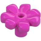 LEGO Dunkelpink Blume mit Squared Blütenblätter (mit Verstärkung) (4367)