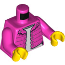 LEGO Dunkles Pink Mädchen im Dark Rosa Jacke Minifigur Torso (973 / 76382)