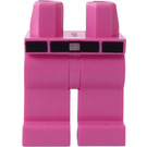 LEGO Rose foncé Hanches et jambes avec Noir Courroie, Argent Buckle et Pink Courroie Loops Modèle (3815)