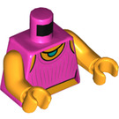 LEGO Rose foncé Janice Minifig Torse (973 / 76382)