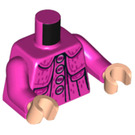 LEGO Dunkelpink Luna Lovegood Minifig Torso (973 / 76382)