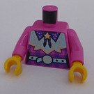 LEGO Rosa scuro Minifigure Busto Discowgirl (973)