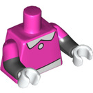 LEGO Dark Pink Minnie Mouse Minifig Torso (973 / 16360)