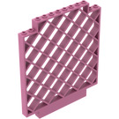 LEGO Dark Pink Panel 12 x 1 x 12 Lattice Wall with upper Corner Cutouts (6165)