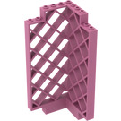 LEGO Dark Pink Panel 6 x 6 x 12 Corner Lattice (30016)