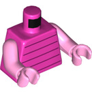 LEGO Dunkelpink Piglet Minifig Torso (973 / 76382)