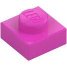 LEGO Dark Pink Plate 1 x 1 (3024 / 30008)