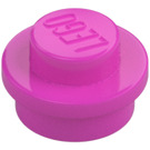 LEGO Dark Pink Plate 1 x 1 Round (6141 / 30057)