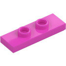 LEGO Dark Pink Plate 1 x 3 with 2 Studs (34103)