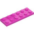 LEGO Rosa oscuro Placa 2 x 6 (3795)