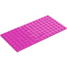 LEGO Dark Pink Plate 8 x 16 (92438)