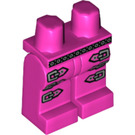 LEGO Dark Pink Pop Star Legs with Silver Belt and Three Leg Buckles (14997 / 92161)