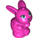 LEGO Dark Pink Rabbit with Turquoise Eyes (72584 / 77305)
