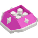 LEGO Donkerroze Shell met Wit Stekels (67931)