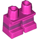 LEGO Dunkelpink Kurz Beine mit Magenta Streifen (16709 / 41879)