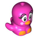 LEGO Dark Pink Sitting Bird with Eyelashes (104228)