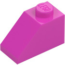 LEGO Dark Pink Slope 1 x 2 (45°) (3040 / 6270)