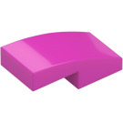 LEGO Dark Pink Slope 1 x 2 Curved (3593 / 11477)