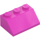 LEGO Tmavě růžová Sklon 2 x 3 (45°) (3038)