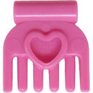 LEGO Dark Pink Small Comb with Heart