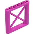 LEGO Dunkles Pink Support 1 x 6 x 5 Träger Rectangular (64448)