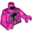 LEGO Dark Pink The Joker with Dark Pink Suit and Wide Grin Minifig Torso (973 / 76382)