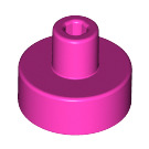 LEGO Dark Pink Tile 1 x 1 Round with Hollow Bar (20482 / 31561)