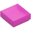 LEGO Mørk rosa Tile 1 x 1 med Rille (3070 / 30039)