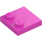 LEGO Dark Pink Tile 2 x 2 with Studs on Edge (33909)