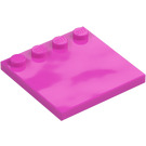 LEGO Dunkles Pink Fliese 4 x 4 mit Noppen auf Kante (6179)